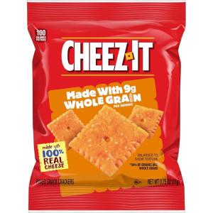 Cheez-It Cheese Crackers, Baked Snack Crackers, Made with Whole Grain, Original (175 Pouches)(Whole Grain)