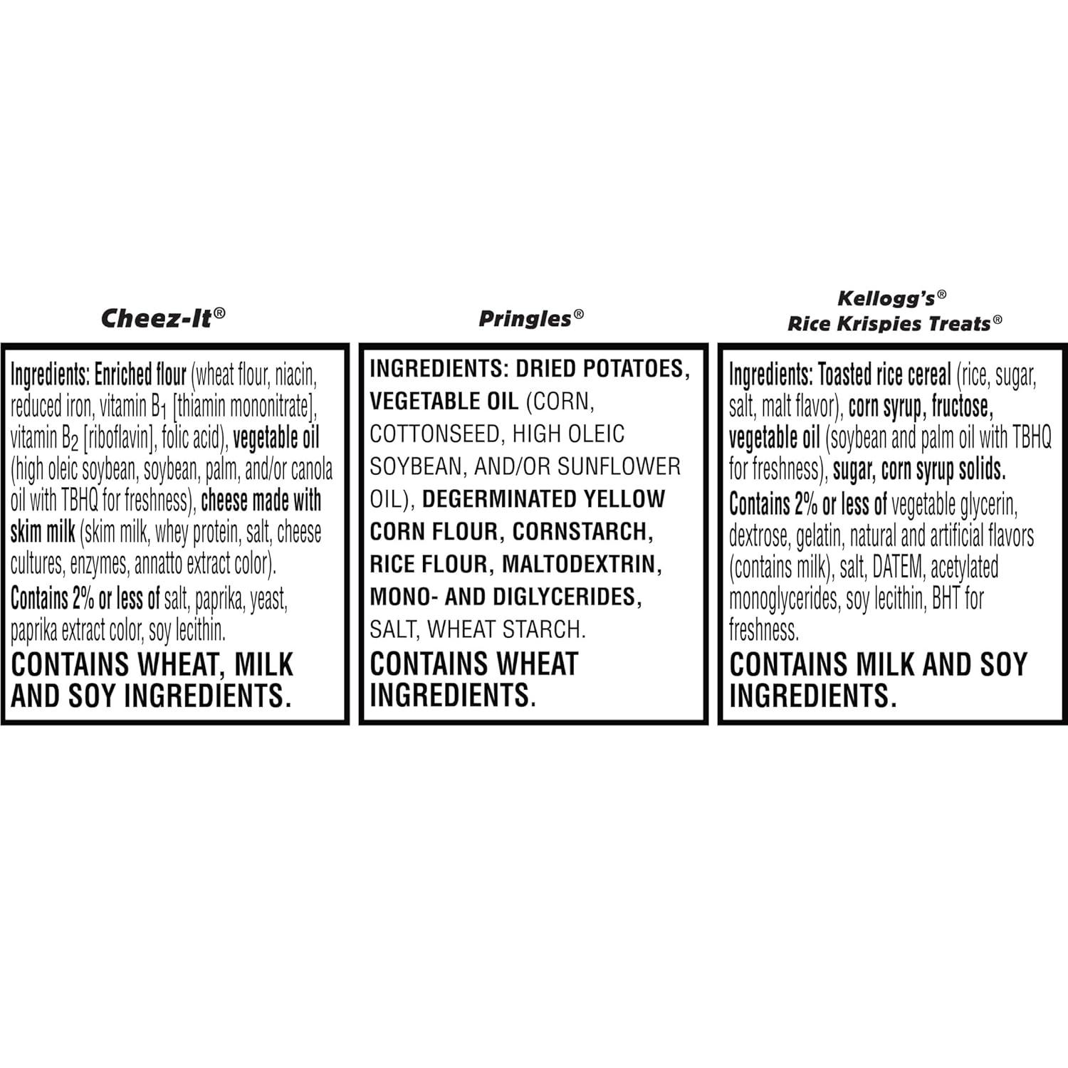 image:imageCheezIt Pringles Rice Krispies Treats Snacks Back to School Variety Pack 98oz Box 12 Packs