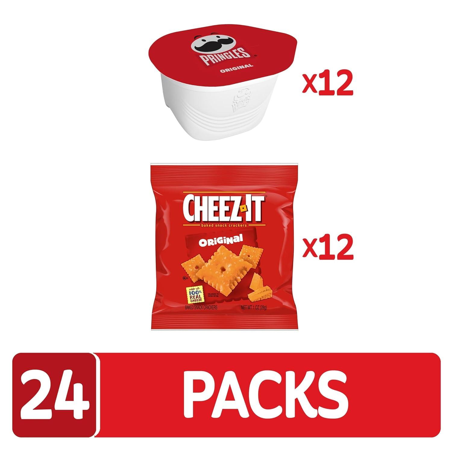 image:imageCheezIt Variety Pack Lunch Snacks Kids Snacks Original Flavors 24 PacksPringles CheezIt Variety