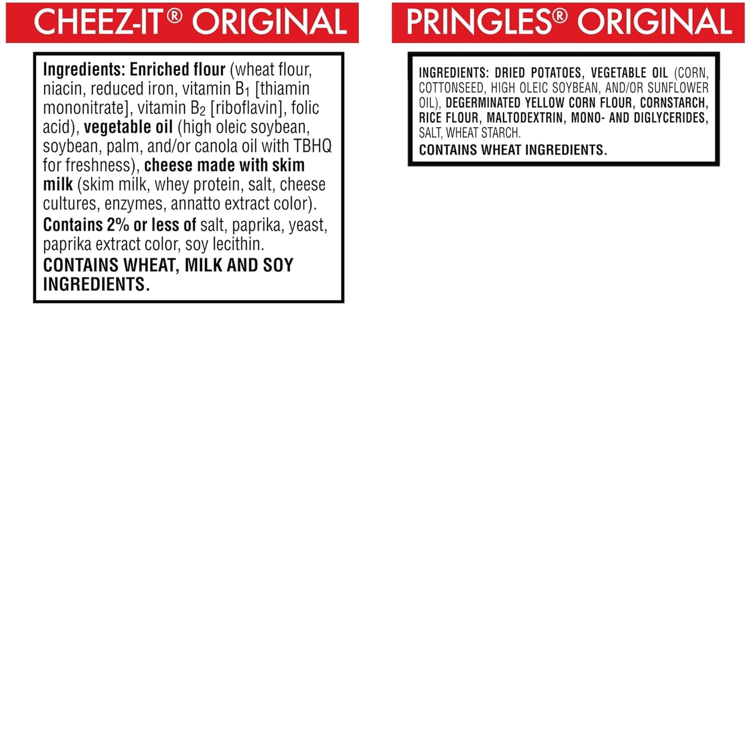 image:imageCheezIt Variety Pack Lunch Snacks Kids Snacks Original Flavors 24 PacksPringles CheezIt Variety