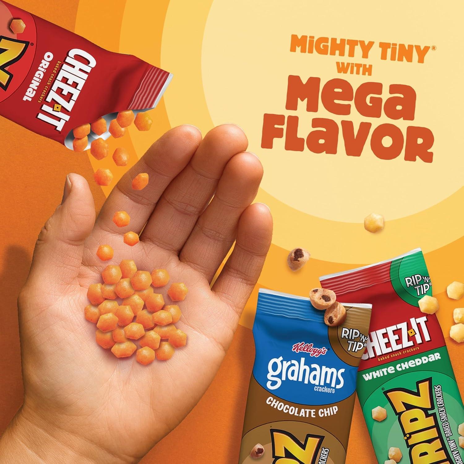 image:imageGripz Mini Baked Snack Crackers Sweet and Salty Snacks Variety Pack 11oz Box 12 PouchesVariety Pack
