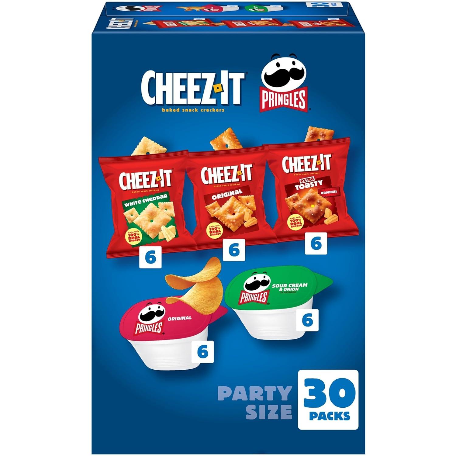image:imageGripz Mini Baked Snack Crackers Sweet and Salty Snacks Variety Pack 11oz Box 12 PouchesVariety Pack