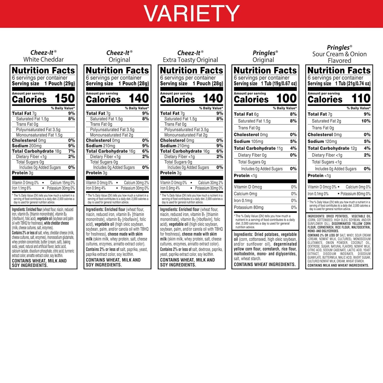 image:imageGripz Mini Baked Snack Crackers Sweet and Salty Snacks Variety Pack 11oz Box 12 PouchesVariety Pack