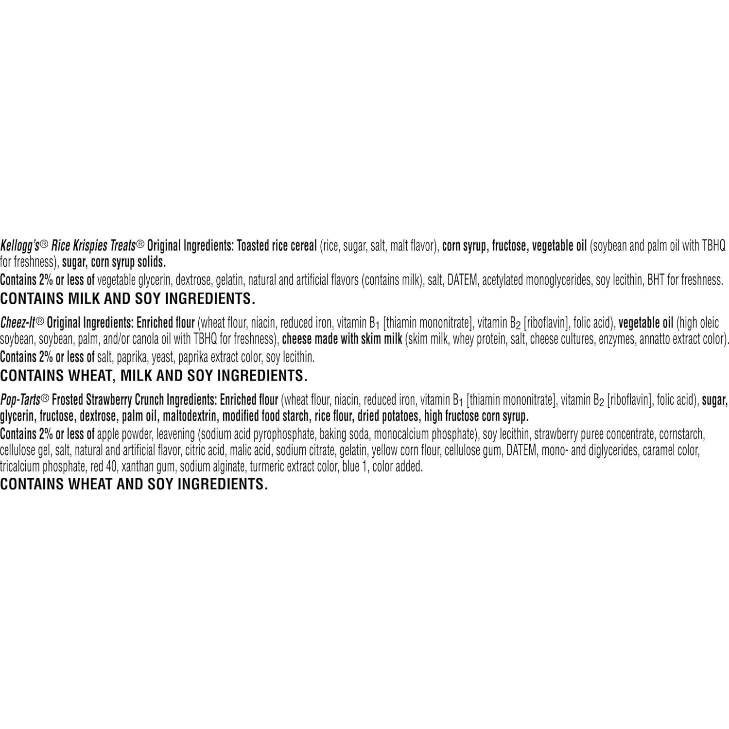 image:imageKelloggs CheezIt PopTarts amp Rice Krispies Treats AllDay Snacks Variety Pack 176oz Box 20 Count