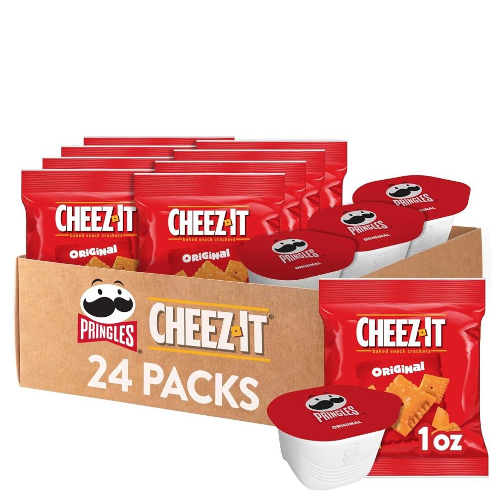 image:imageCheezIt Variety Pack Lunch Snacks Kids Snacks Original Flavors 24 PacksPringles CheezIt Variety