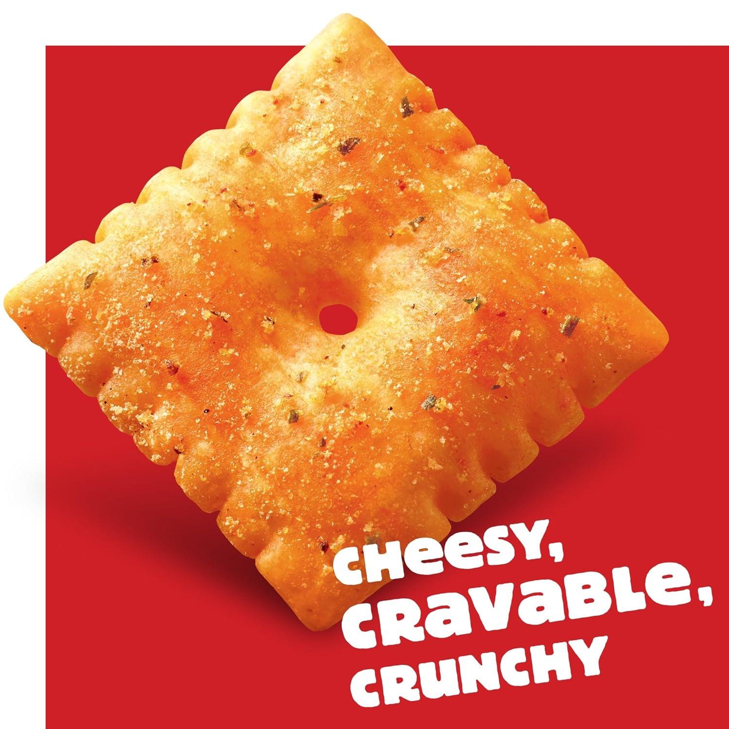 image:imageCheezIt Baked Snack Crackers Lunch Snacks Family Size Hot and Spicy 21oz Box 1 Box058 Ounce Pack of 12