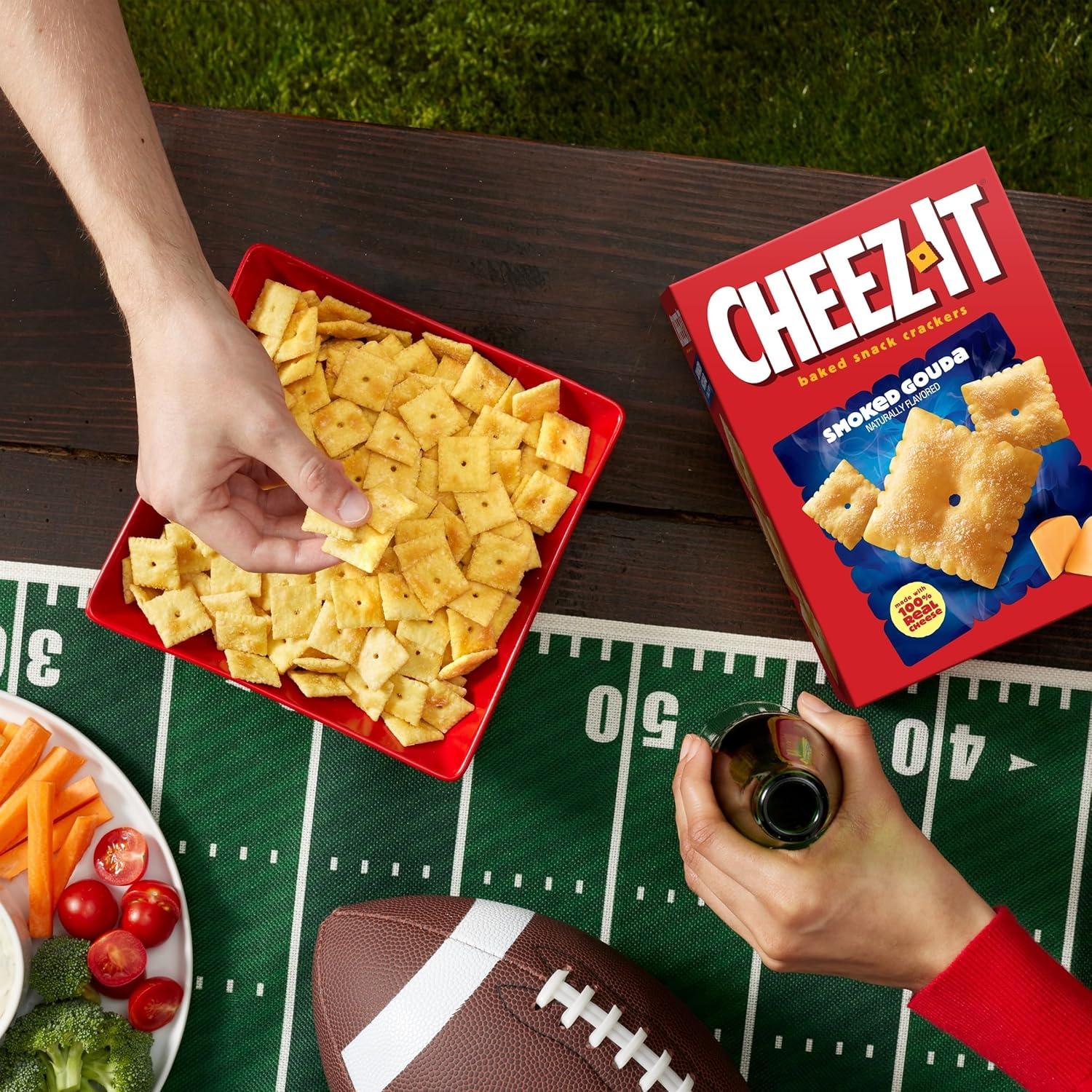 image:imageCheezIt Baked Snack Crackers Lunch Snacks Smoked Gouda 124oz Box 1 Box