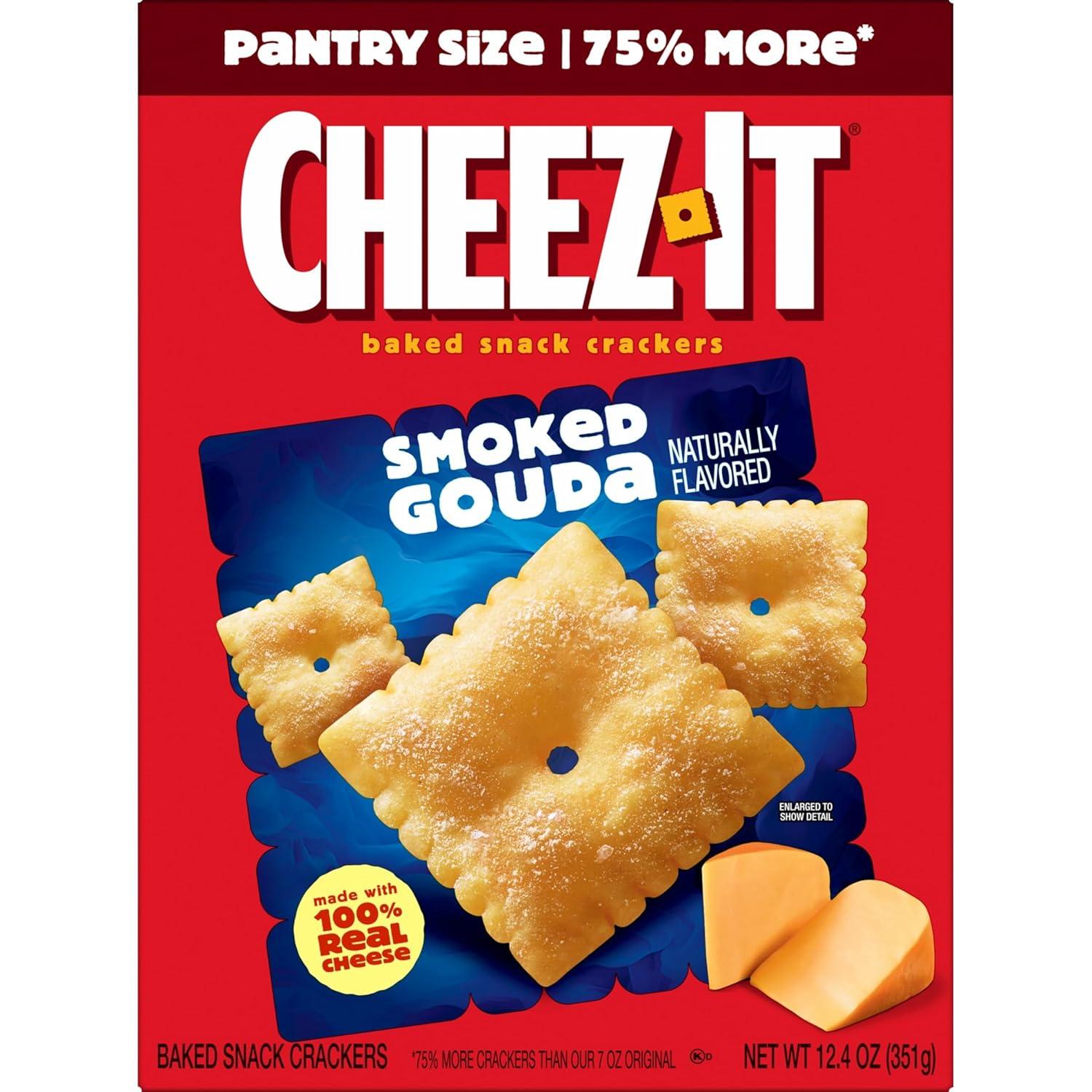 image:imageCheezIt Baked Snack Crackers Lunch Snacks Smoked Gouda 124oz Box 1 Box