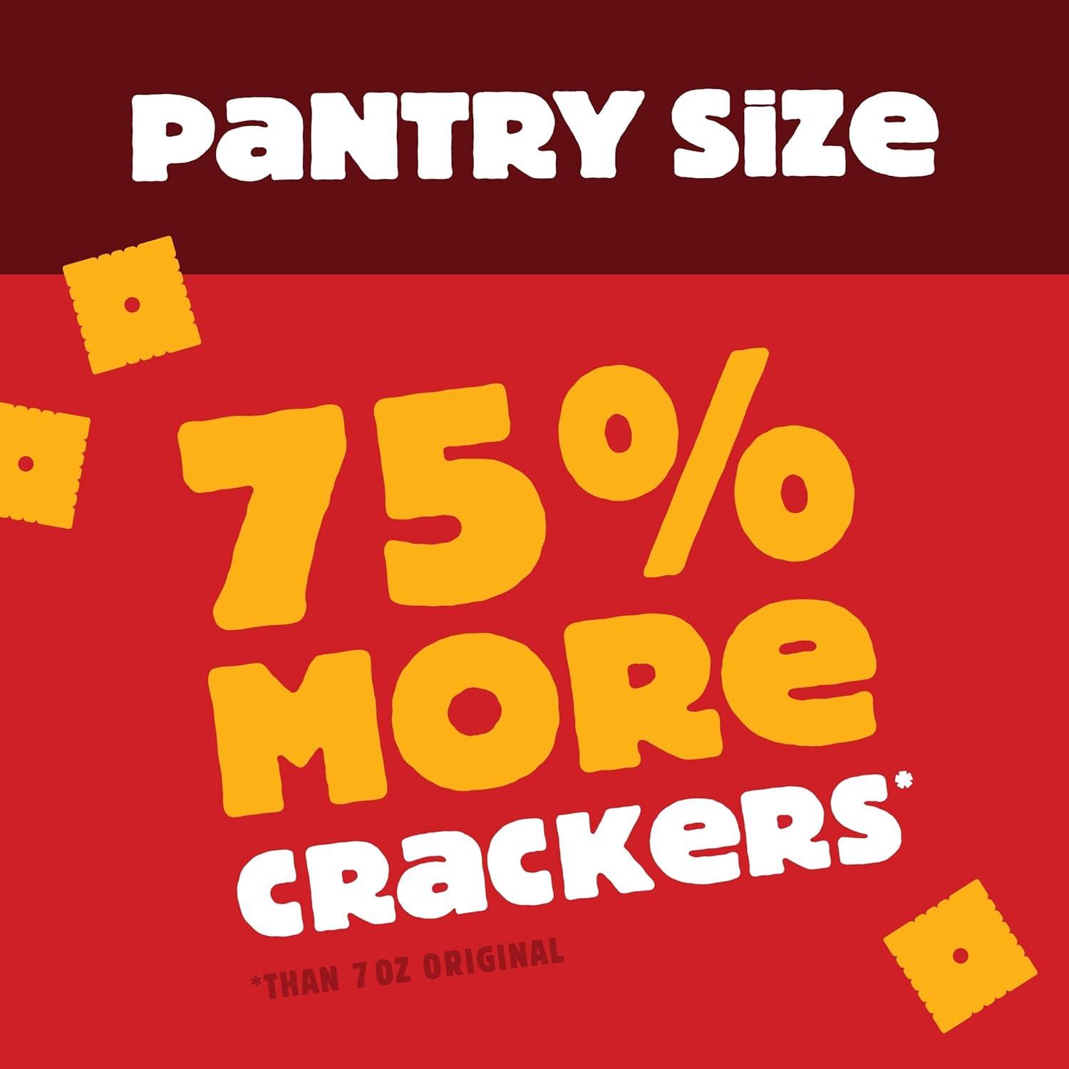 image:imageCheezIt Cheese Crackers Baked Snack Crackers Lunch Snacks Cheddar Jack 124oz Box 1 Box