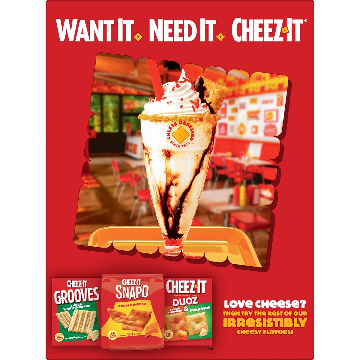 image:imageCheezIt Cheese Crackers Baked Snack Crackers Lunch Snacks Cheddar Jack 124oz Box 1 Box