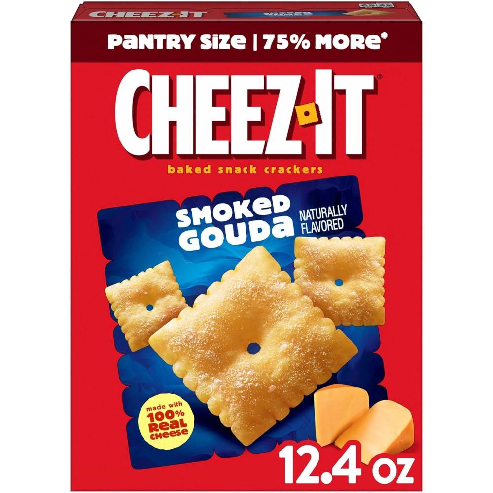 image:imageCheezIt Baked Snack Crackers Lunch Snacks Smoked Gouda 124oz Box 1 Box