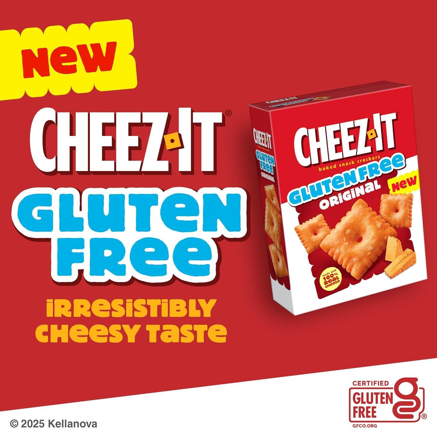 image:imageCheezIt Baked Snack Crackers Gluten Free Lunch Snacks Original 12 Boxes