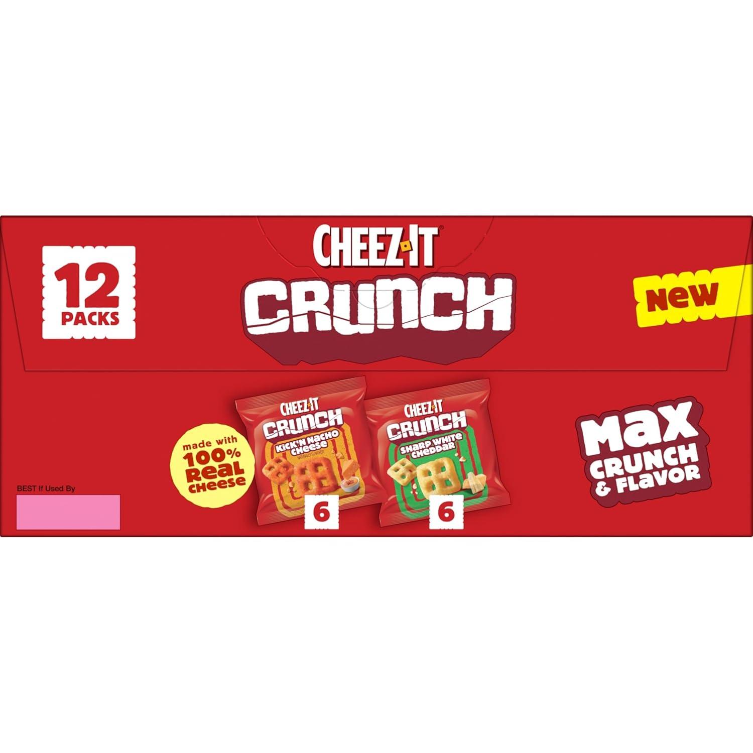 image:imageCheezIt Crunch Cheesy Baked Snacks Lunch Snacks Variety Pack 9oz Box 12 Packs