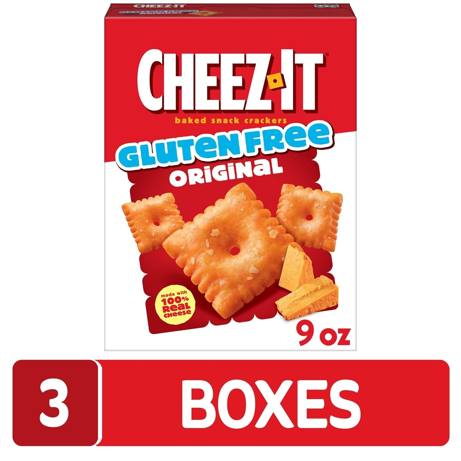 image:imageCheezIt Baked Snack Crackers Gluten Free Lunch Snacks Original 3 Boxes