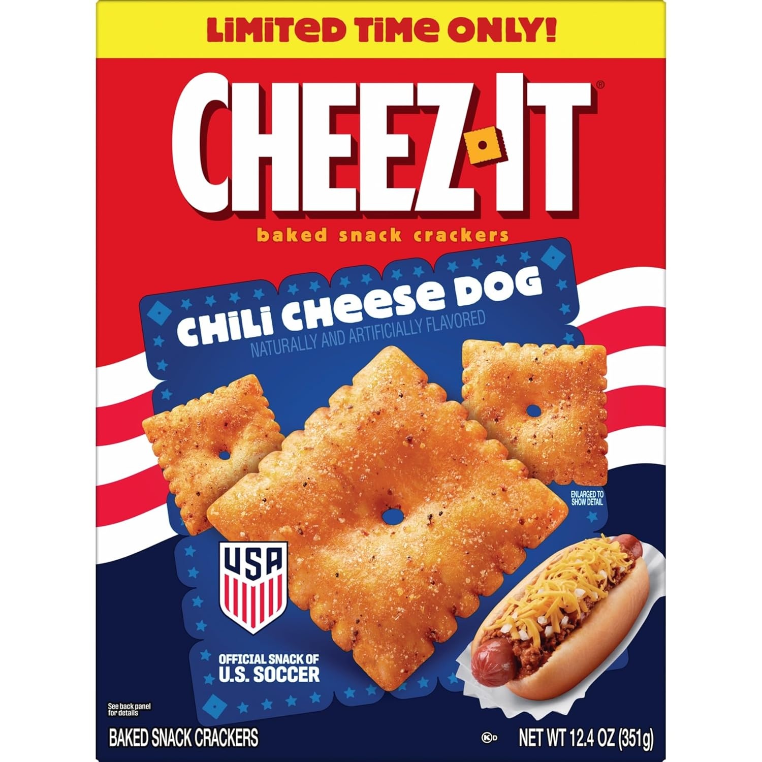 image:imageCheezIt Baked Snack Crackers US Soccer Sponsor Chili Cheese Dog 124oz Box 1 Box