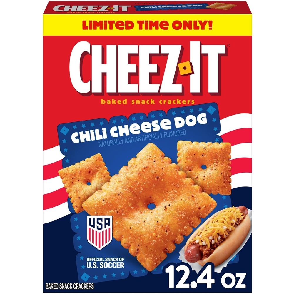 image:imageCheezIt Baked Snack Crackers US Soccer Sponsor Chili Cheese Dog 124oz Box 1 Box