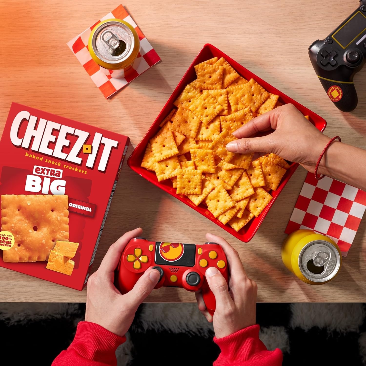 image:imageCheezIt Cheese Crackers Baked Snack Crackers Lunch Snacks Extra Big 117oz Box 1 Box