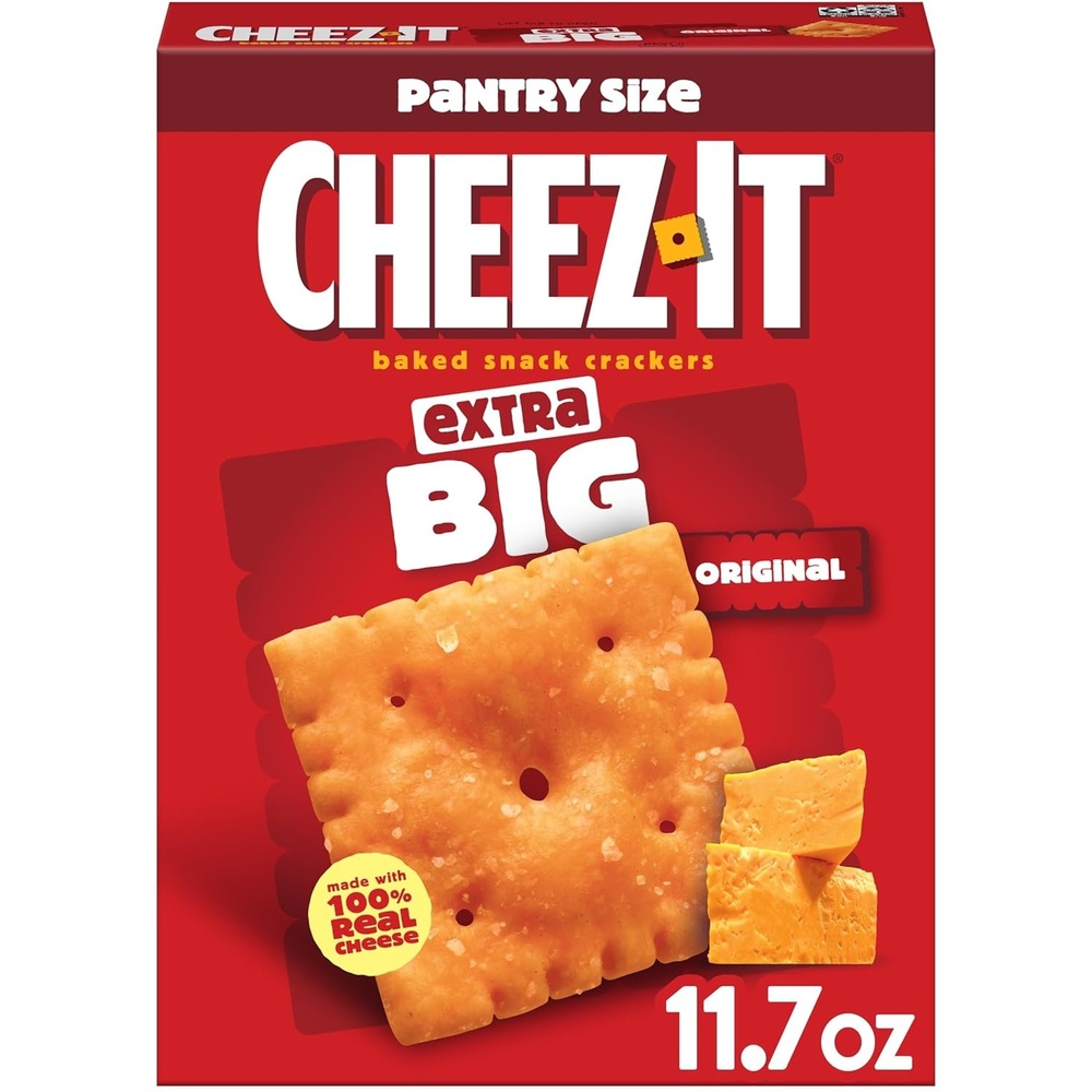 image:imageCheezIt Cheese Crackers Baked Snack Crackers Lunch Snacks Extra Big 117oz Box 1 Box